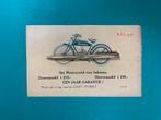 Motobécan Motorcycle Sales Sheet 1926 FRA/NL (Origineel), Verzamelen, Ophalen of Verzenden, Zo goed als nieuw, Motoren