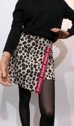 PINKO Mini-Rok Tweed Luipaardprint Maat 36, Beige, Ophalen of Verzenden, Zo goed als nieuw, Maat 36 (S)