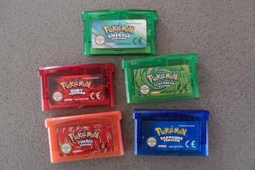 Pokémon Emerald, Sapphire, Ruby, FireRed, LeafGreen – GBA EU, Spelcomputers en Games, Games | Nintendo Game Boy, Zo goed als nieuw