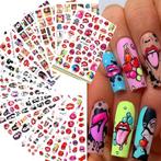 12 vellen Nail art stickers. Nagels/Nagelstyliste., Blauw, ., Nieuw, Ophalen of Verzenden