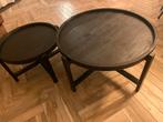 2 Zwarte Salontafels - Set, Ophalen, Minder dan 45 cm, Minder dan 55 cm, Gebruikt