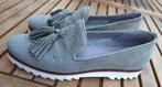 Jade groene suede instappers mocassins Maripe 37 ZGAN, Verzenden, Instappers, Zo goed als nieuw, Maripe