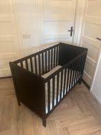 Zwart Basicline Ralph II Ledikant + Matras, Ophalen, Zo goed als nieuw, Ledikant