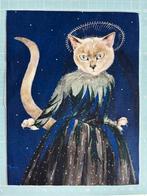 Lapje kat als heks/tovenares fantasy, Hobby en Vrije tijd, Stoffen en Lappen, Overige kleuren, Nieuw, Ophalen of Verzenden, Katoen