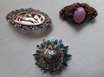 3 stuks oudere broches, Ophalen of Verzenden, Zilver, Broche, Verguld