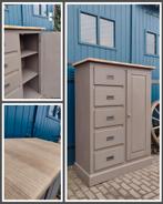 Meidenkast kledingkast taupe gezandstraald, Ophalen, Nieuw, 50 tot 100 cm, 150 tot 200 cm