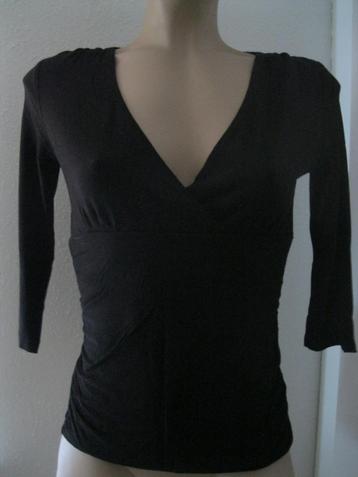 maat S, 1 nieuw zwart stretch shirt, 57 cm. beschikbaar voor biedingen