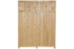 massief houten KAST met 4 deuren in 4 uitvoeringen, Ophalen of Verzenden, Nieuw, 25 tot 50 cm, Grenenhout