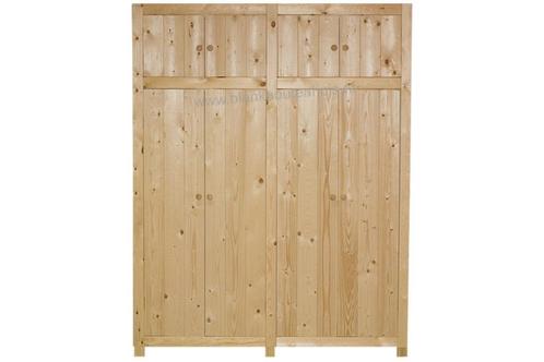 massief houten KAST met 4 deuren in 4 uitvoeringen, Huis en Inrichting, Kasten | Kledingkasten, Nieuw, 25 tot 50 cm, Grenenhout