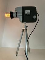 Unieke Super 8 lamp met uitschuifbaar statief en dimmer, Huis en Inrichting, Minder dan 50 cm, Gebruikt, Glas, Verzenden