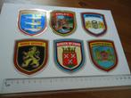 sticker oud GLANSSCHILD Bergen zoom delft nb Noord brabant, Verzenden, Zo goed als nieuw, Bedrijf of Vereniging