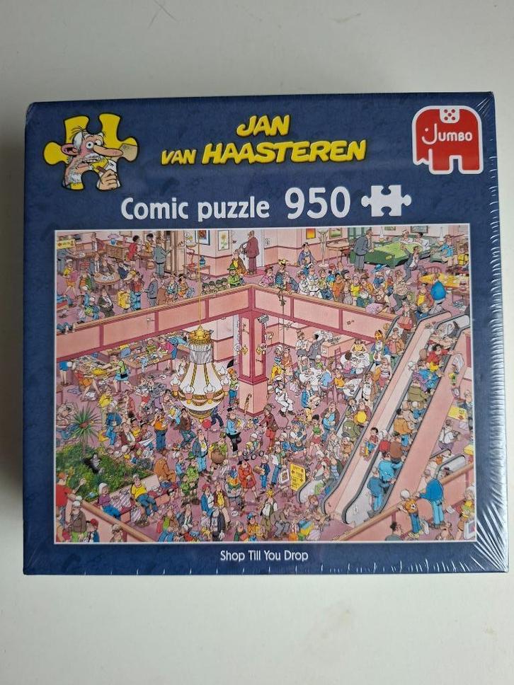 Jan van Haasteren - Shop Till You Drop (950st), Hobby en Vrije tijd, Denksport en Puzzels, Zo goed als nieuw, Legpuzzel, 500 t/m 1500 stukjes