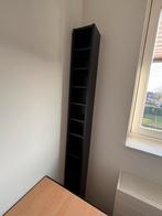 IKEA Billy cd/dvd kast 202x20,5x17 bruin/zwart, Ophalen, 150 discs of meer, Zo goed als nieuw, Hout