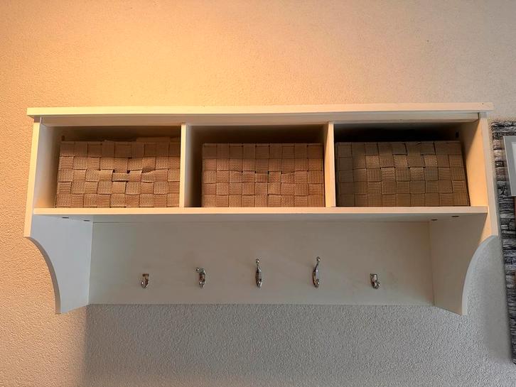 Kapstok met schoenenbankje - opknapper, Huis en Inrichting, Kasten | Dressoirs, Gebruikt, 100 tot 150 cm, 25 tot 50 cm, Met lade(s)