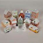 14 stuks AH winterdorp kersthuisjes - huisjes zgan, Albert Heijn, Ophalen of Verzenden