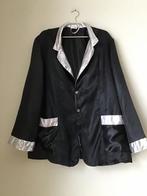 Partyhits Carnavalsjas zwart/zilverkleurig maat 56, Carnaval, Maat 56/58 (XL), Zo goed als nieuw, Kleding