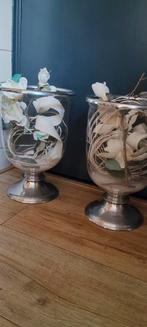 2 mooie grote vazen, Huis en Inrichting, Woonaccessoires | Vazen, Ophalen, Overige kleuren, Minder dan 50 cm, Glas