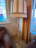Stijlvolle marmeren messing staande lamp met trekschakelaar, Ophalen of Verzenden, Zo goed als nieuw, Overige materialen, 150 tot 200 cm