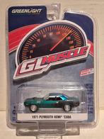 Greenlight 1/64 1971 Plymouth Hemi Cuda (Greenmachine), Ophalen of Verzenden, Nieuw, Auto