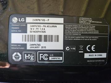 LG 24mp67vq-p monitor  beschikbaar voor biedingen