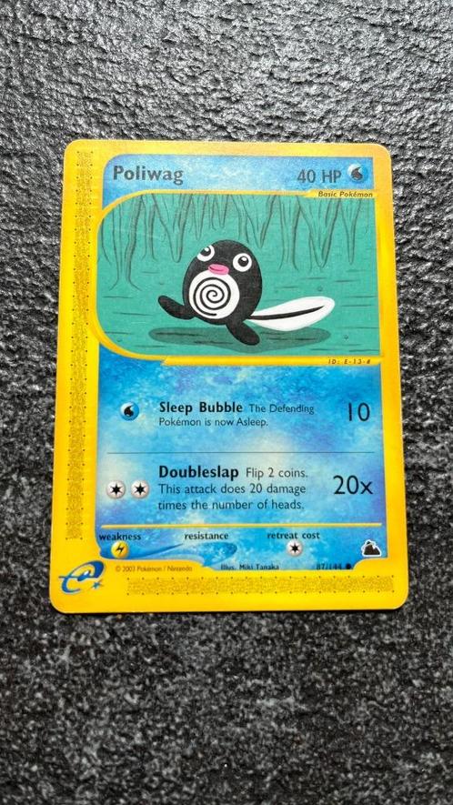 Poliwag - Pokemon Skyridge, Hobby en Vrije tijd, Verzamelkaartspellen | Pokémon, Zo goed als nieuw, Losse kaart, Verzenden