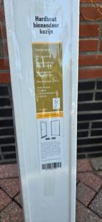 Hardhouten Binnendeurkozijn Wit Gegrond, Doe-het-zelf en Verbouw, Kozijnen en Schuifpuien, Minder dan 75 cm, Deurkozijn, Ophalen of Verzenden