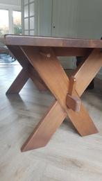 Prachtige eiken houten kloostertafel 165x85, Antiek en Kunst, Antiek | Meubels | Tafels, Ophalen of Verzenden