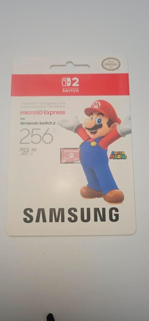 Samsung 256GB MicroSD Express Nintendo Switch 2 - Nieuw!, Spelcomputers en Games, Spelcomputers | Overige Accessoires, Nieuw, Ophalen of Verzenden