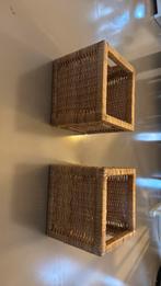Twee rieten mandjes gratis af te halen, Ophalen, Zo goed als nieuw, Rechthoekig, Overige materialen
