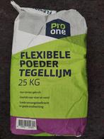 Pro One flexibele poeder tegellijm 25 kg - nieuw, Doe-het-zelf en Verbouw, Metselstenen, Nieuw, Ophalen