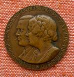 Huwelijk prinses Juliana en prins Bernard penning, Ophalen of Verzenden, Brons, Nederland