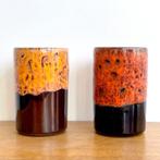 2 vintage POTJES ala HK living fat lava ‘70s keramiek retro, Antiek en Kunst, Ophalen of Verzenden