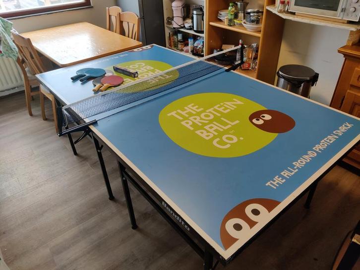 Tafeltennistafel met accessoires, Sport en Fitness, Tafeltennis, Gebruikt, Tafel Indoor, Inklapbaar, Wedstrijdformaat, Ophalen