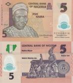 NIGERIA 2020 5 naira #38k UNC polymer, Postzegels en Munten, Bankbiljetten | Afrika, Verzenden, Nigeria