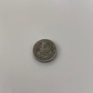 25 cent 1917 Wilhelmina  beschikbaar voor biedingen
