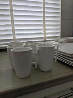 Squito servies 6 persoons modern wit porselein complete set, Ophalen, Zo goed als nieuw, Porselein, Overige stijlen