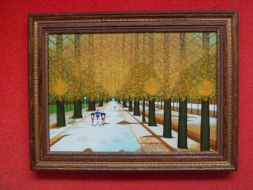 Jan Verheyen. Het Prater te Wenen.Naïve kunst.Prachtig groot beschikbaar voor biedingen