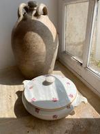 Brocante Franse dekschaal/terrine Digoin Sarreguemines, Ophalen of Verzenden