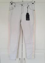 Maryley nieuwe grijs witte striping jeans broek L/46 (= M), Kleding | Dames, Spijkerbroeken en Jeans, Nieuw, Maryley, Ophalen of Verzenden