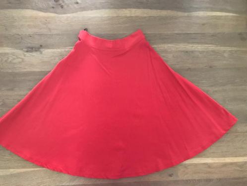 TOPVINTAGE TOP VINTAGE RETRO BANNOU ROK ROKJE S 36 ROOD, Kleding | Dames, Rokken, Nieuw, Maat 36 (S), Rood, Knielengte, Ophalen of Verzenden