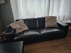 Leren bankstel 2+3 zits + hocker, Huis en Inrichting, Ophalen, Gebruikt, 200 tot 250 cm, Leer