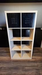 Ikea Kallax 8 vakkenkast goede staat, Ophalen, Wit geglazuurde eiken look, 50 tot 100 cm, Zo goed als nieuw