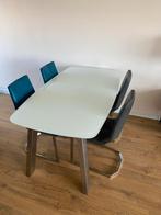 Mat glazen tafelblad, Huis en Inrichting, Tafels | Eettafels, Ophalen, Gebruikt, 50 tot 100 cm, Glas