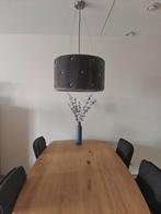Moderne design  hanglamp met stoffen kap, Huis en Inrichting, 50 tot 75 cm, Ophalen of Verzenden, Zo goed als nieuw, Metaal