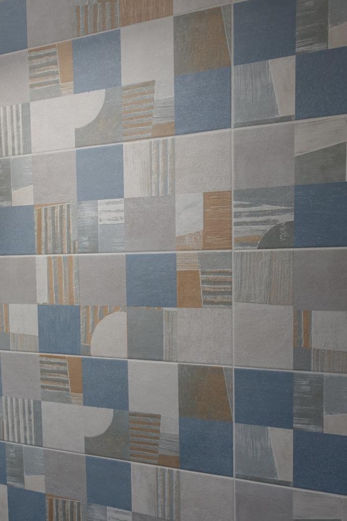 Restant tegels decor & off white voor badkamer of toilet, Doe-het-zelf en Verbouw, Tegels, Nieuw, Overige typen, Keramiek, 60 cm of meer