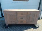 Teakhouten dressoir, Ophalen, 150 tot 200 cm, Teakhout, 25 tot 50 cm