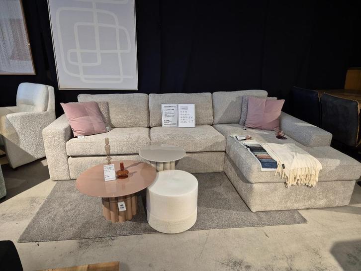 Loungebank Paris + 5 jaar garantie en vlekkenservice, Huis en Inrichting, Banken | Bankstellen, Nieuw, Hoekbank, Vierpersoons of meer