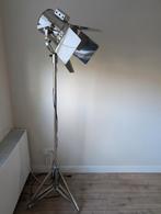 Chrome filmlamp 175 cm, Huis en Inrichting, Lampen | Vloerlampen, Ophalen, Zo goed als nieuw, Overige materialen, 150 tot 200 cm
