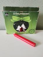 20 x Rode vintage kerstboom kaarsjes - Kieser, Diversen, Kerst, Ophalen of Verzenden, Nieuw