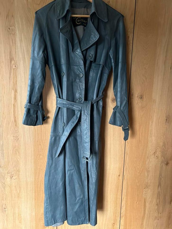 Leren jas Cartier 36/38, Kleding | Dames, Jassen | Zomer, Zo goed als nieuw, Maat 36 (S), Zwart, Ophalen of Verzenden